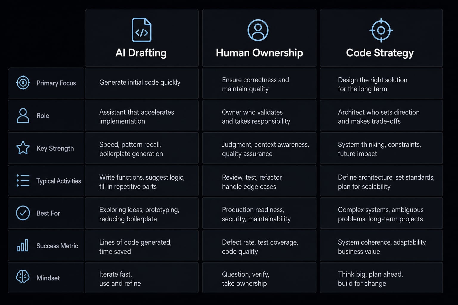 Human in the loop AI coding: Optimize speed and quality
