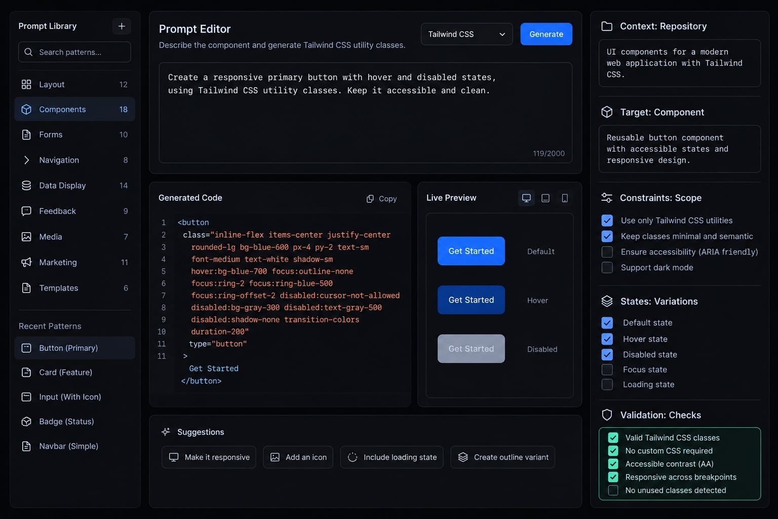 Claude Code with Tailwind CSS: Setup, prompts and best practices