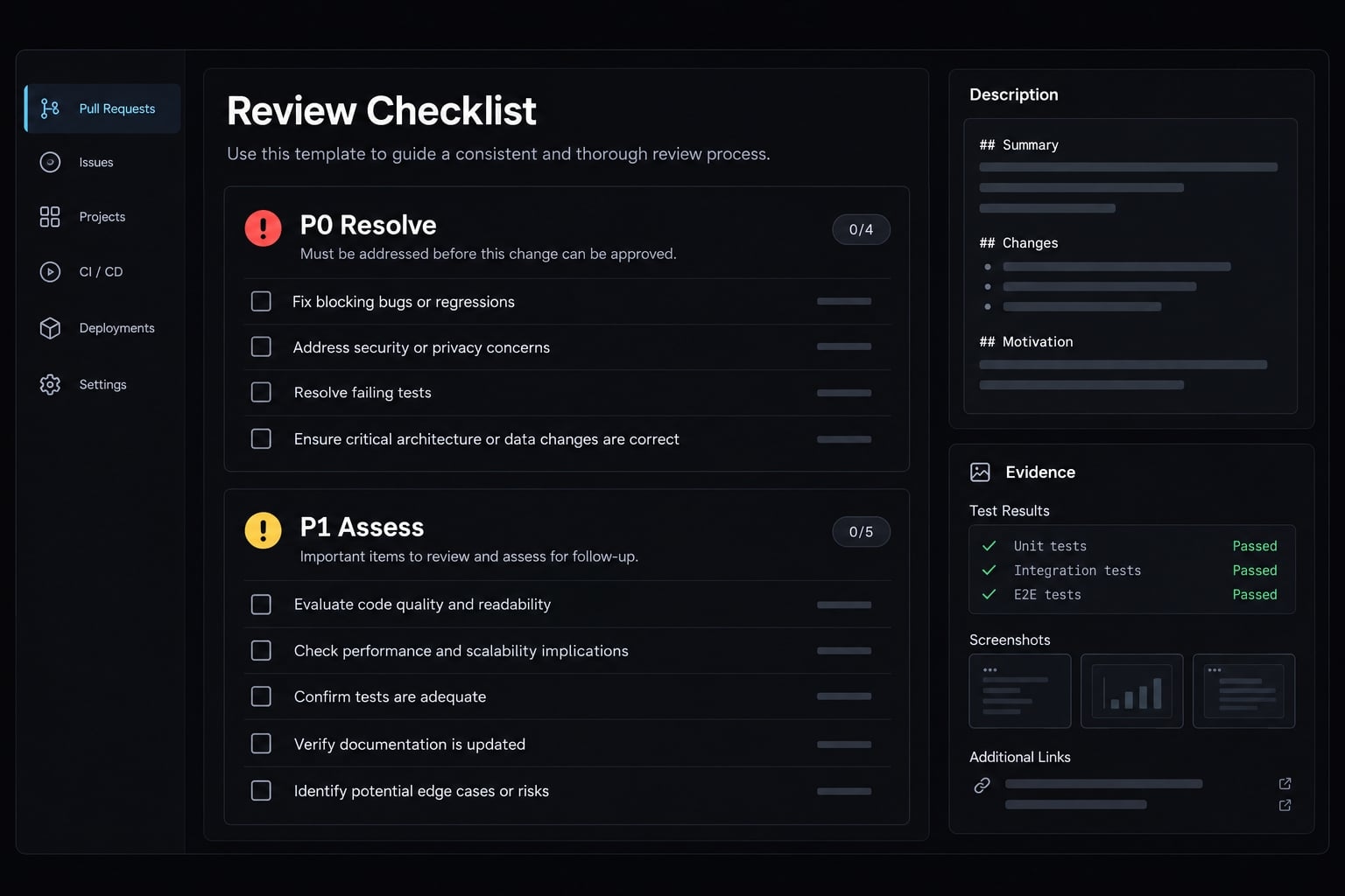 AI generated code review checklist: A pre-merge guide