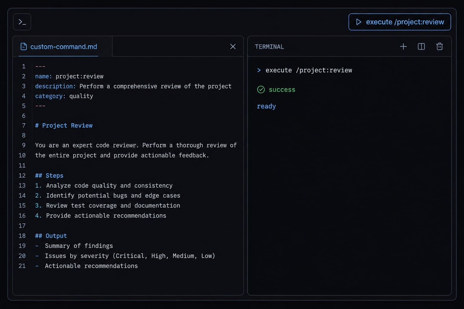 Claude Code custom commands: Create reusable slash commands