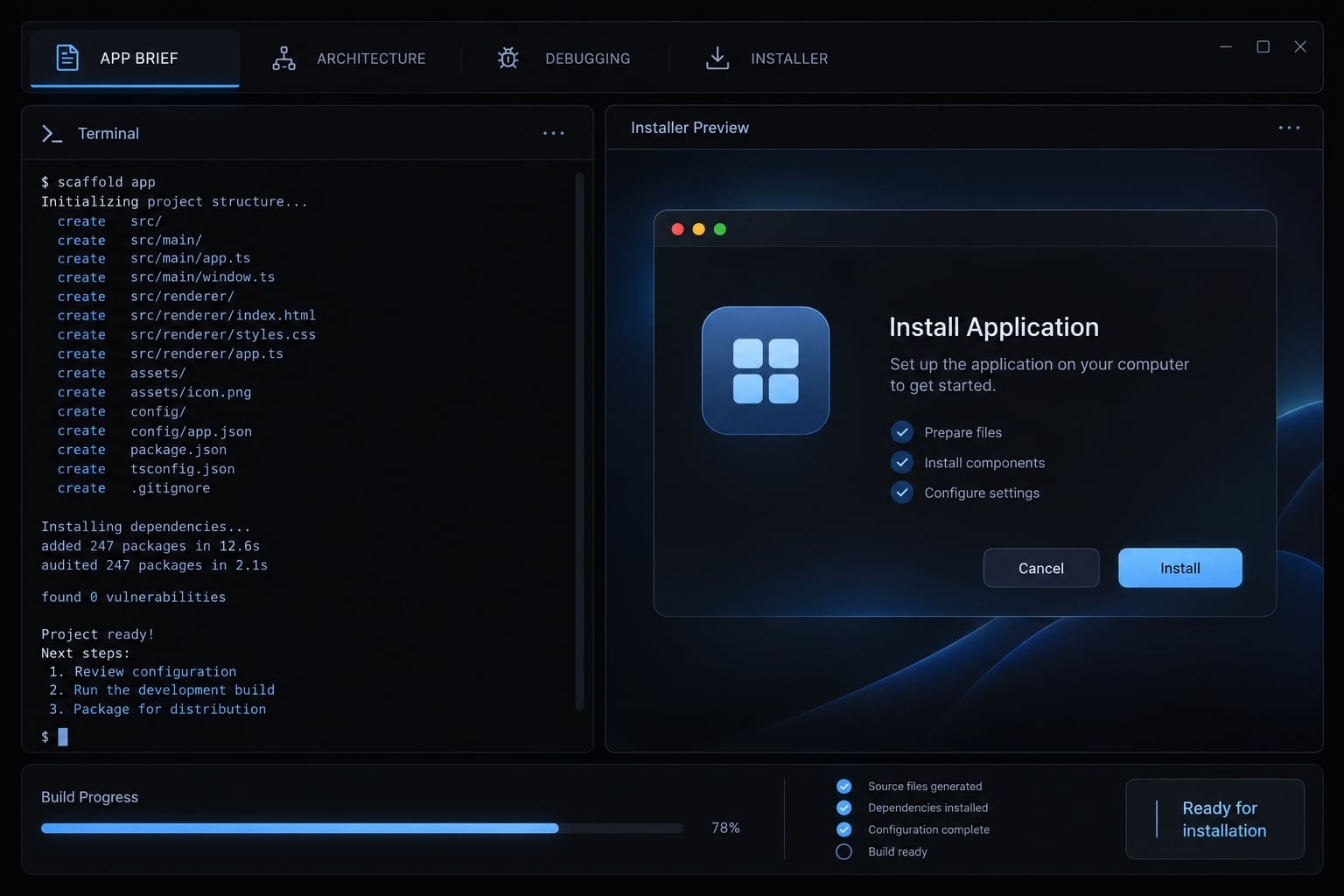 How to vibe code a desktop app: From concept to installer