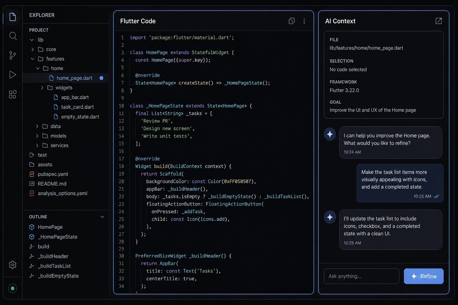 Vibe coding flutter: Speed up development without technical debt