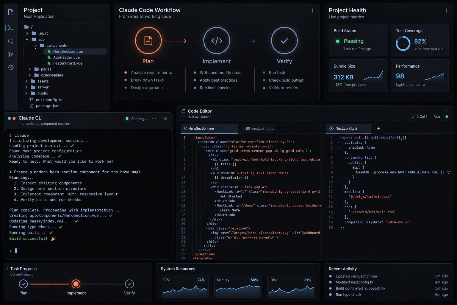 Master Claude Code with Nuxt: Setup, CLAUDE.md & best practices