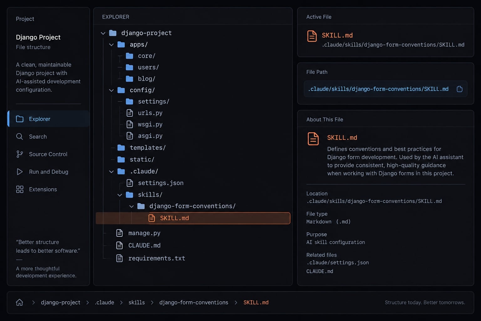 Claude Code for Django: Configuration, guardrails and workflow