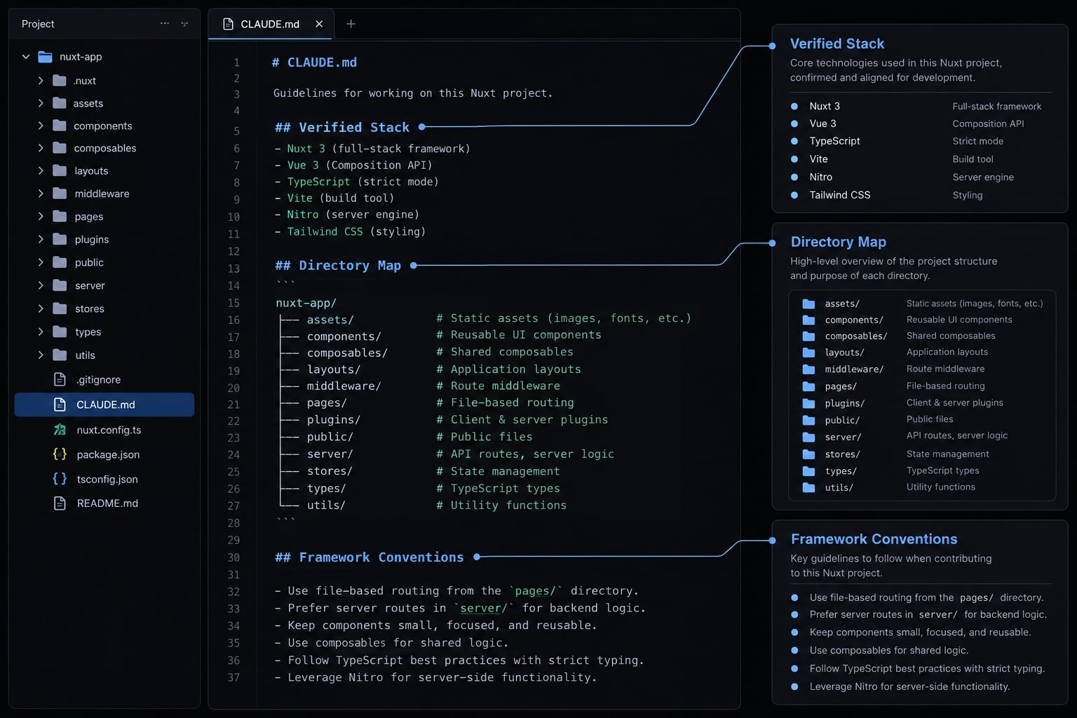 Master Claude Code with Nuxt: Setup, CLAUDE.md & best practices