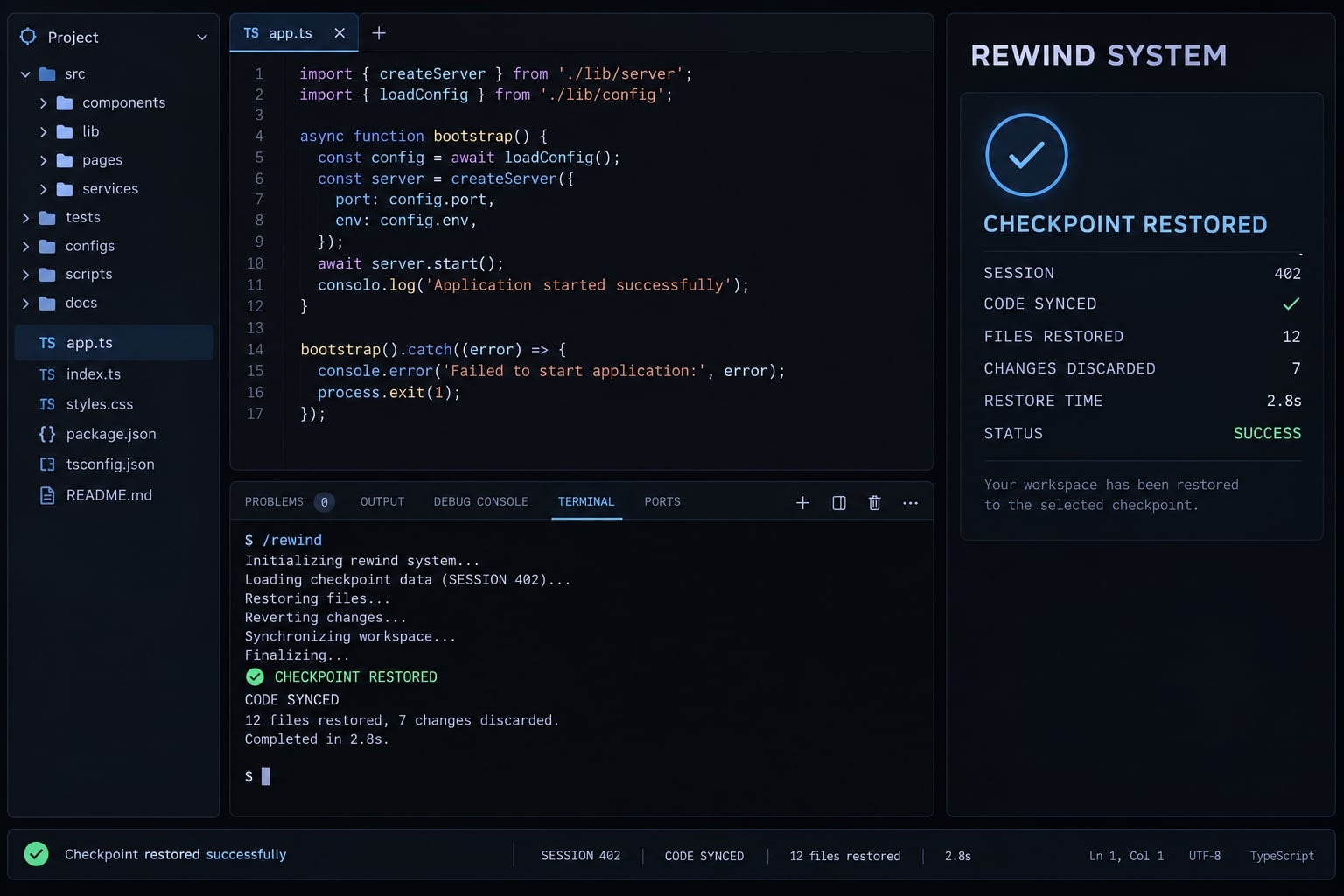 Claude Code rollback: How to undo changes using /rewind
