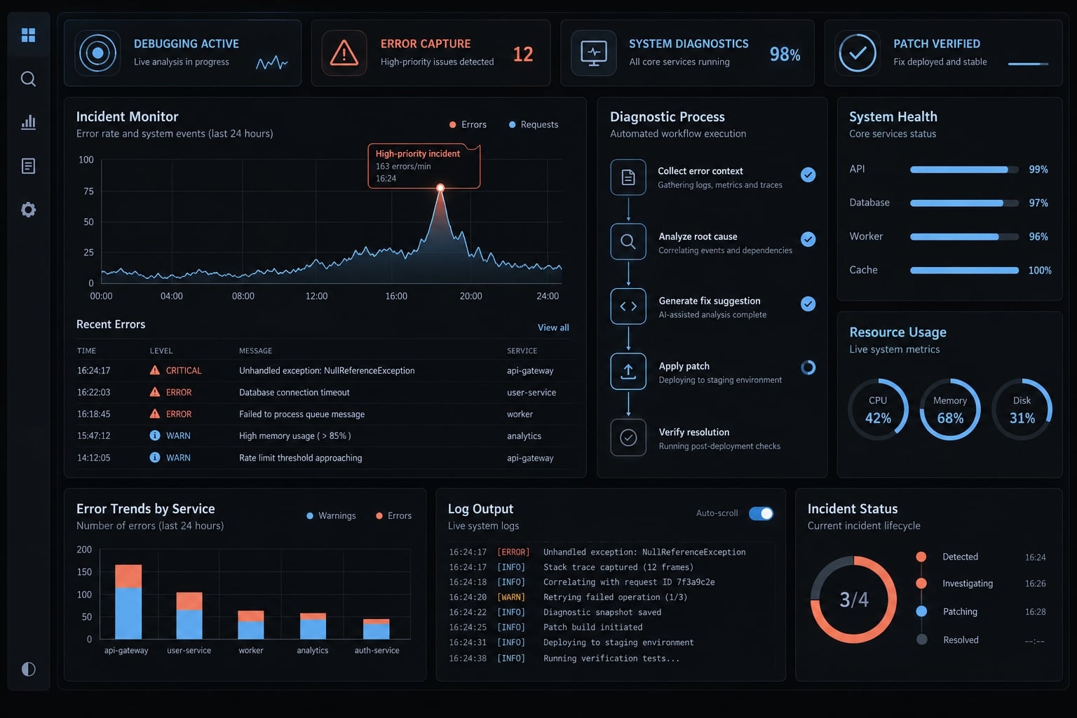 Vibe coding error tracking: Fix AI-generated bugs efficiently