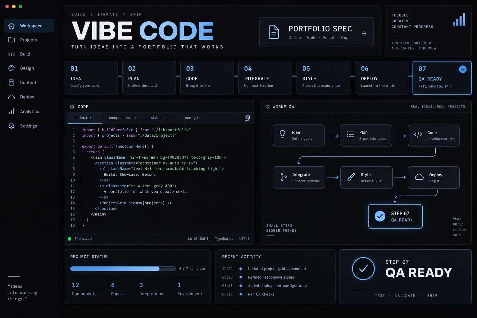 How to build a credible vibe code portfolio: 7-step guide