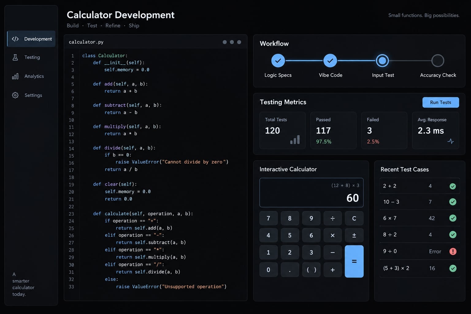 How to vibe code a calculator: Prompt, workflow and testing
