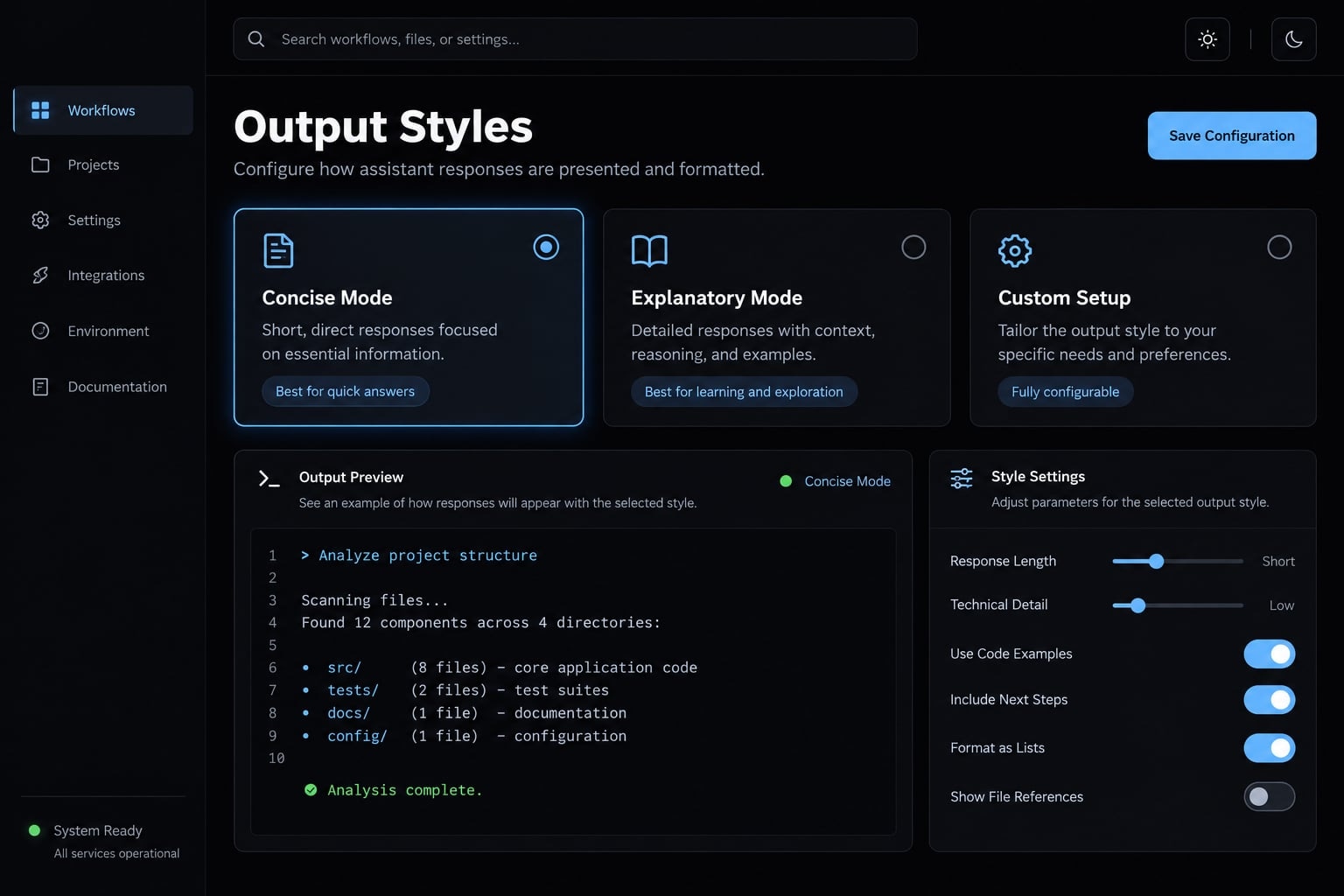 Claude Code output-style guide: Customize your AI responses