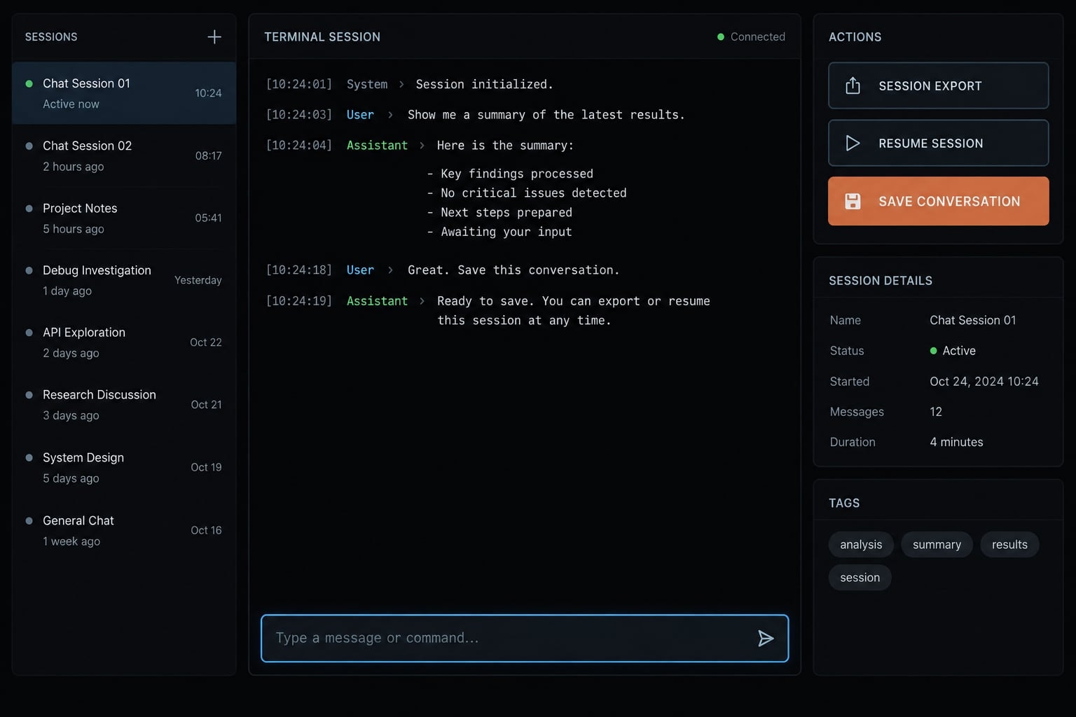 How to save a Claude Code conversation: Export and resume